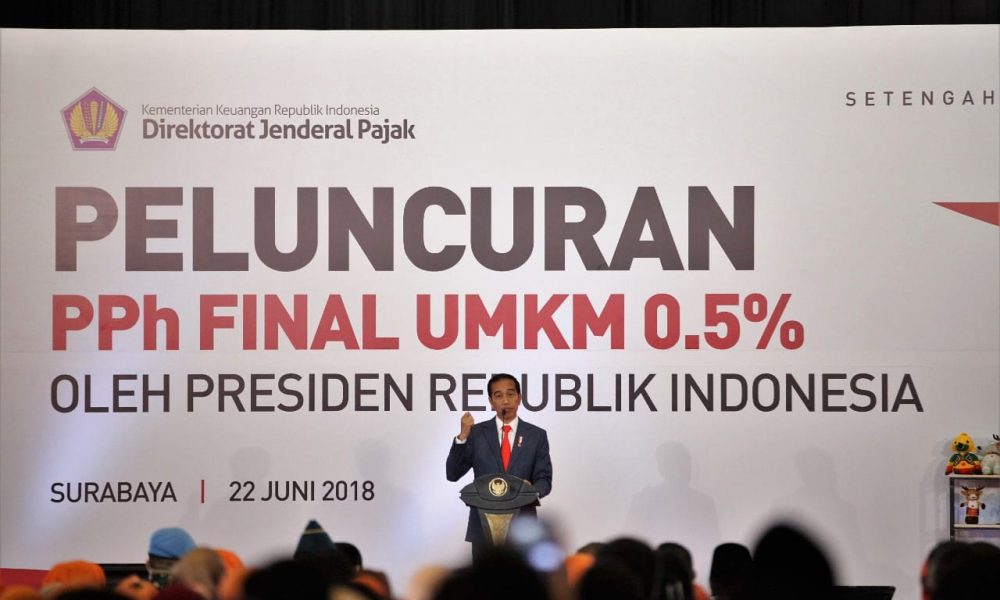 Presiden Joko Widodo Resmi Turunkan PPh UMKM Menjadi 0,5%