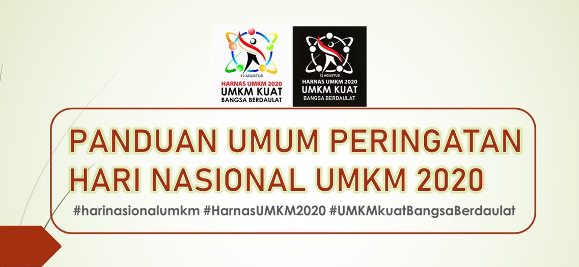 PANDUAN UMUM PERINGATAN HARI NASIONAL UMKM 2020